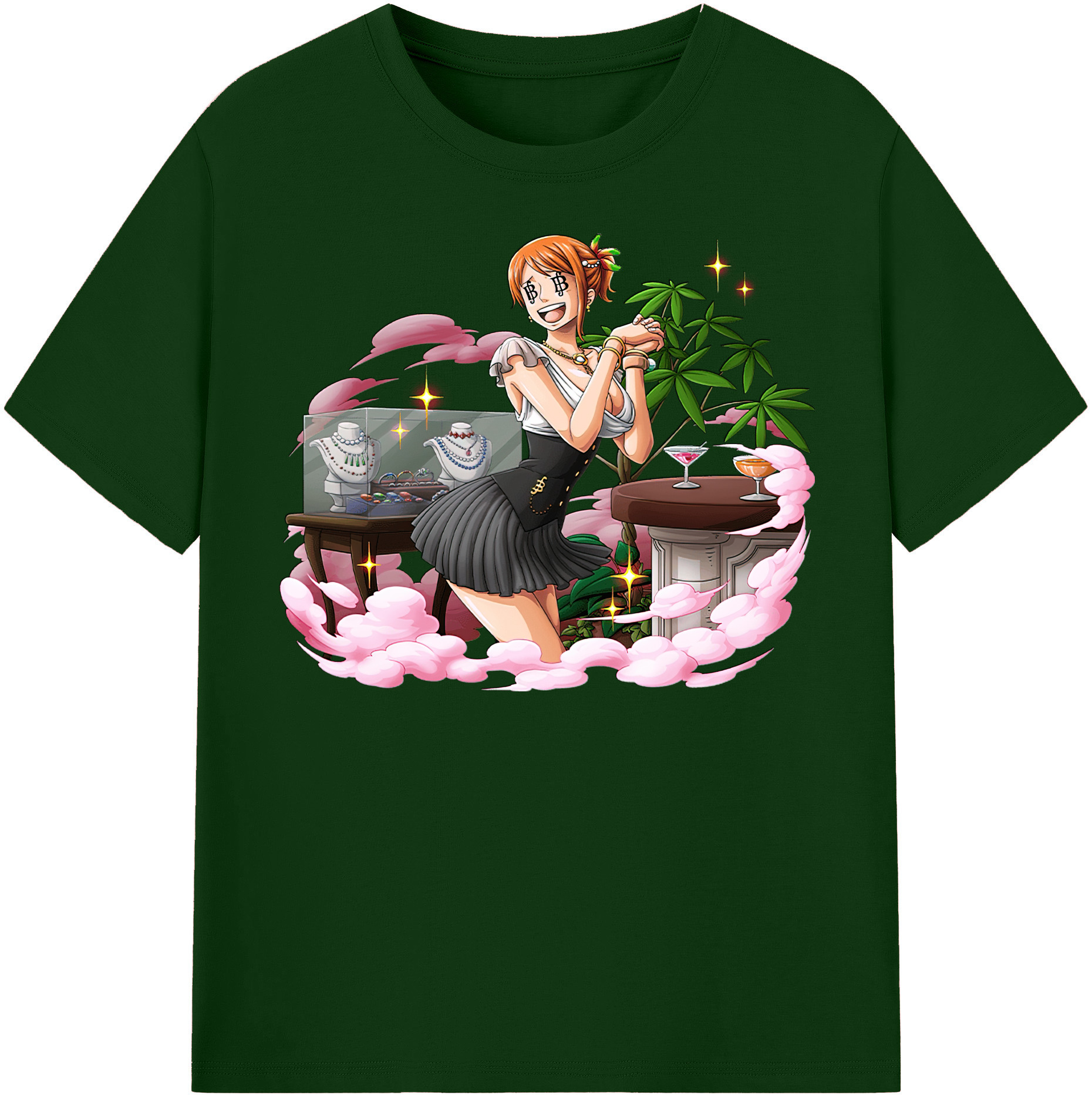 ワンピース ナミ ONE PIECE Nami 綿100％半袖Tシャツ（フロントプリント）
